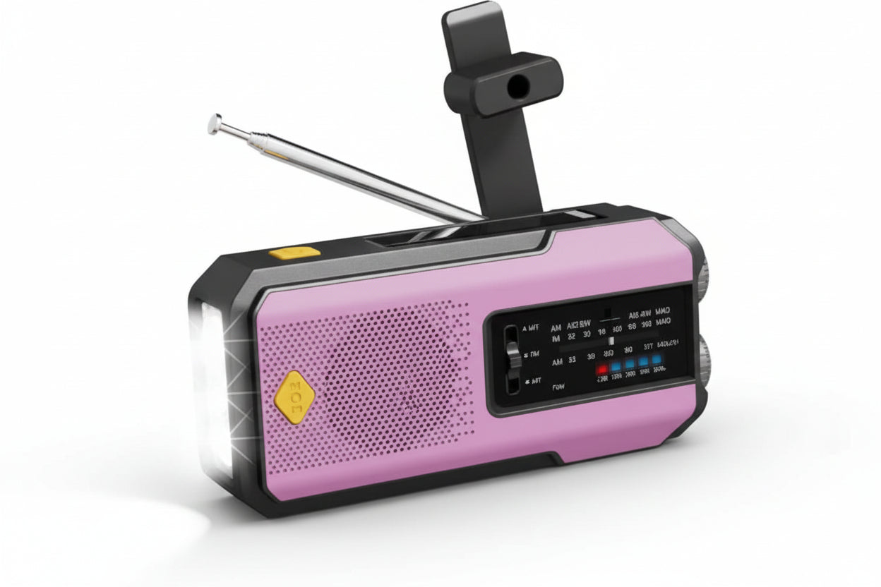 TEKLO Premium Noodradio met Ingebouwde Zonnepaneel & Handoplader
